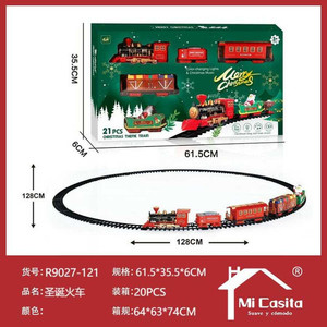 Set di 20Set/cartone elettrico trenino di Natale con suono di luce e canzone regalo di compleanno per bambini - Product Image 1