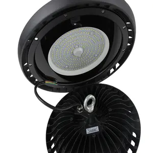 Lampu led Teluk tinggi kualitas stabil, 100w 150w 200w 240w ETL DLC SAA CB IP65 UFO lampu gudang dapat diredupkan