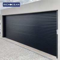 Portes de garage industrielles automatiques RICHOCEAN à enroulement complet, prix abordable, noires