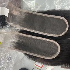 Raw Virgin Cuticle Aligned Natural color Free Part 2x6 2*6 deep part hd lace Closure with Baby Hair