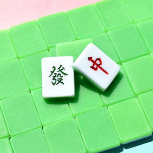 Oferta Especial: Fichas de Mahjong de Resina al por Mayor, Accesorios de Joyería Chinos con Diseño Kawaii - Product Image 6