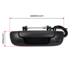 Rear <b>Door</b> <b>Handle</b> With Camera For Dodge Ram 02-08 Black ABS 55276237AA - Product Image 3