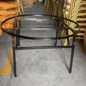 Bán Buôn Nhà Hàng Ăn Đảng Tổ Chức Sự Kiện Có Thể Gập Lại Kim Loại Khung Bảng Vòng Gấp Bàn Tiệc Cho Đám Cưới - Product Image 5
