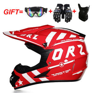 DOT ECE认可的全脸摩托车头盔下坡越野摩托车越野装备，带护目镜面罩手套-泡沫衬里 - Product Image 4