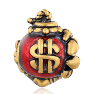 Diseño de moda 24K oro puro oro duro Granada forma pulsera con cuentas accesorios de joyería de oro de gama alta - Product Image 1