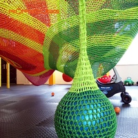 Ropecube Chine Parc d'attractions Escalade Corde Net et Soft Play Constructeurs d'aires de jeux intérieures avec conception personnalisée Installation
