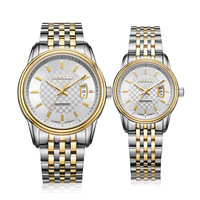 Montres automatiques pour couples, ensembles classiques en acier inoxydable, vente en ligne, articles très demandés