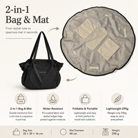 Tas Tote Konvertibel 2 in 1 Custom, Alas Lipat, Kapasitas Besar, Tahan Air, Tas Selempang, Grosir OEM Label Pribadi