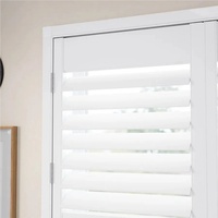 Volets en PVC personnalisés à faire soi-même, volets pleine hauteur, volets en bois de couleur blanche, volets à lamelles, stores