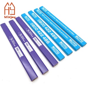 Vente en gros de crayons essentiels pour menuisiers, crayons de charpentier violet pointu Logo personnalisé pour l'encadrement, la sculpture, le marquage de meubles - Product Image 2