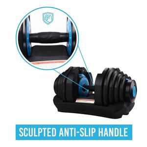 Haltère réglable à changement rapide de 90 lb avec système à cadran, poids de main durables pour l'entraînement <span class=keywords><strong>HIIT</strong></span> et la musculation - Product Image 4