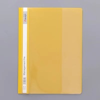 Suministros de papelería Tamaño A4/Fc Archivo de informe de dos agujeros Archivo de clip oscilante transparente de plástico PP Carpeta de archivos de gestión de informes comerciales