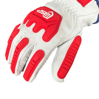 Gants en cuir résistants aux chocs OEM & ODM avec protection TPR pour équipements lourds