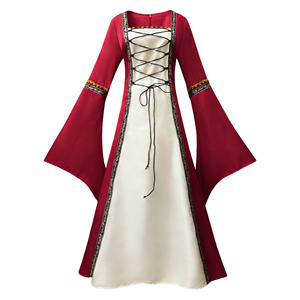 Vestido Largo Medieval de Estilo Vintage <span class=keywords><strong>para</strong></span> Mujer, Talla Grande, Inspirado en Halloween, Disfraz Gótico <span class=keywords><strong>para</strong></span> Cosplay y Carnaval - Product Image 4