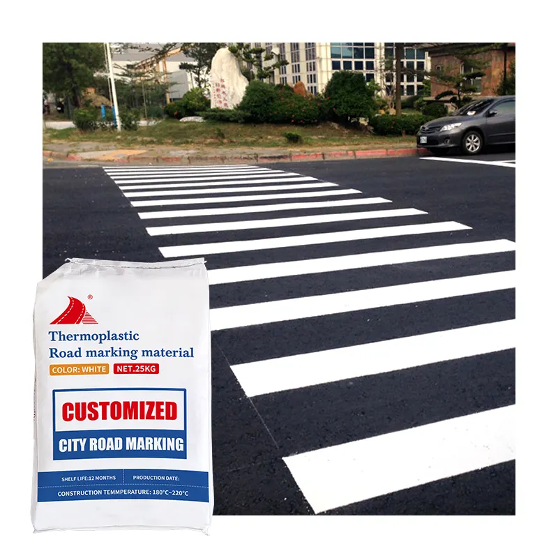 National Road Marking Paint Strong Wear Resistance Strong Adhesion Thermoplastic Road Paint