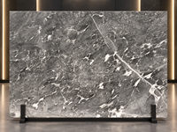 Dalles de marbre gris Tundra pour murs de douche, crédences anti-éclaboussures, tables à manger, carreaux de sol, comptoirs de cuisine, meubles de salle de bain