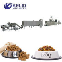 Chaîne de production d'aliments extrudés pour chiens et chats (croquettes sèches) avec certificat CE