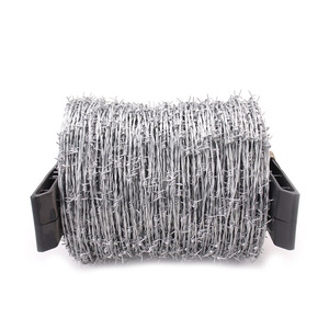 Alambre de Púas Galvanizado de Alta Resistencia a la Tracción con Giro Inverso de 4 Pulgadas para Cercas de Seguridad de Acero, Envío Rápido - Product Image 1