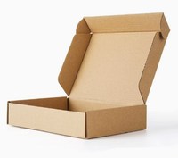 Emballage avec plateau intérieur, boîte de raquette de padel, coffret cadeau, boîte aux lettres, carton ondulé, dossiers, recyclable, gaufrage
