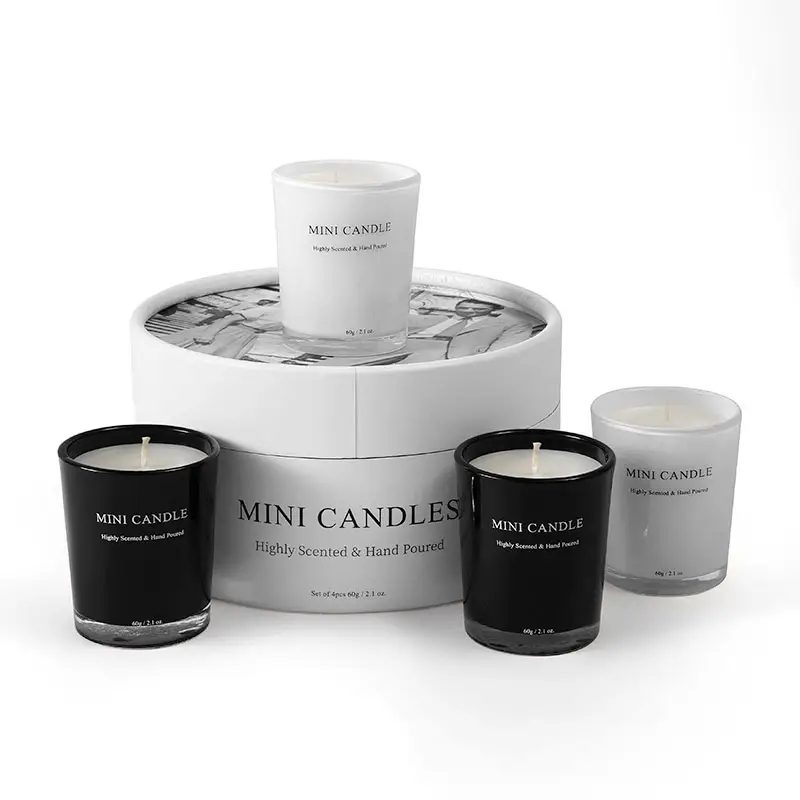 NEWIND Roman Holiday Series candela confezione regalo di 4 candele confezionate con cera di soia naturale regali per le vacanze decorazione della stanza