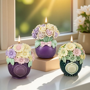 TangChu Flower <b>Basket</b> Design Silicone Mold Set for Candle and Soap Making - Product Image 2