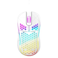 Souris de jeu filaire USB LED légère la plus vendue avec design en nid d'abeille 7200 dpi ergonomique 6D pour droitier
