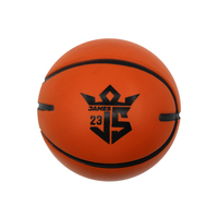 Mini balle de basket-ball colorée personnalisée en usine, logo imprimé en caoutchouc, balle d'entraînement à rebond élevé pour enfants, vente en gros
