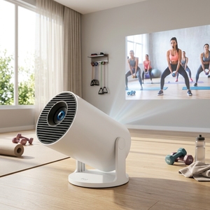 โปรเจคเตอร์ไร้สาย EU JUNUO HY300 Pro 4K อัตโนมัติ สำหรับเล่นเกมส์แบบอินเทอร์แอคทีฟที่บ้าน เครื่องฉายภาพขนาดพกพา - Product Image 3
