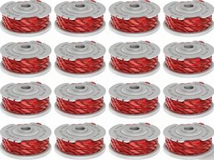 Bobine de coupe-herbe FLY047 510747890, lot de 16 bobines de fil en nylon de remplacement 1.5mm/11M pour Flymo Contour Cordless XT, 500XT Autofeed - Product Image 1