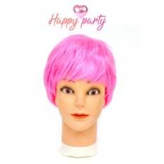 Parrucche rosa idolo di articoli per feste felici - Product Image 1