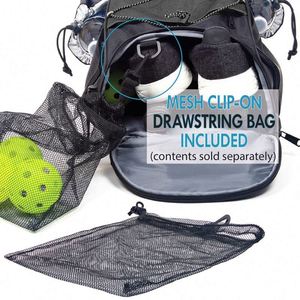 Échantillon gratuit : Sacs de pickleball noirs grande capacité pour hommes ou femmes avec porte-balles de pickleball - Product Image 6