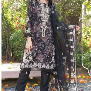 Ropa étnica bordada de Kurta para mujeres paquistaníes indias, fábrica de silueta recta, venta al por mayor, mujeres naturales de bajo precio para niñas - Product Image 2