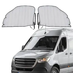 Pare-soleil de pare-brise de camping-car pour Sprinter Van année 2007-2018 RV fenêtre de porte avant isolation occultant par paire - Product Image 1