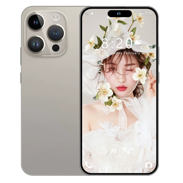 Phone for 15 Pro Max 16GB+512GB Smartphone 5g Smartphone 7.3inch Screen Dual Sim Card I 15 Phone 15 Pro Max De Smartphones 108MP