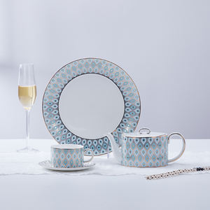 Pour les ensembles de vaisselle de la série Bone China Peacock de l'usine Chaozhou-<span class=keywords><strong>Style</strong></span> <span class=keywords><strong>oriental</strong></span> étanche au four - Product Image 3
