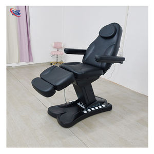 Negro eléctrico 3/<span class=keywords><strong>4</strong></span> Motor estético reclinable examen médico tatuaje silla Spa mesa de masaje cosmético cama de belleza Facial - Product Image 2