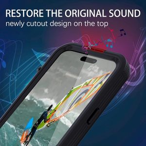 Nowvnvuy Ốp nam châm bảo vệ toàn thân nặng toàn thân 2022 chống nước PC + TPU Tương thích với 14 Pro Max 6.7 inch - Product Image 4