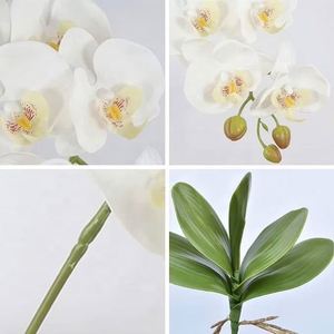 Orquídea de Estilo Moderno, Tacto Real, Impresión 3D, Maceta de Tela, Flores Artificiales Decorativas para Decoración Interior y Exterior - Product Image 4