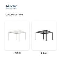 Vélocimétrie de jardin motorisé pour adultes, toit à levier, en aluminium, étanche, Kits de Pergola d'extérieur