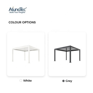 Vélocimétrie de jardin motorisé pour adultes, toit à levier, en aluminium, étanche, Kits de <span class=keywords><strong>Pergola</strong></span> d'extérieur - Product Image 4