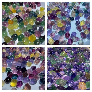 Vente en gros de beauté naturelle Fluorite petits accessoires GemsStone CABS & CUTTING Handiwork Ring Diy - Product Image 4