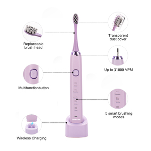 Cepillo de dientes eléctrico <span class=keywords><strong>Dubon</strong></span> Bristle Sonic resistente al agua con múltiples modos para proteger las encías para adultos y niños - Product Image 6