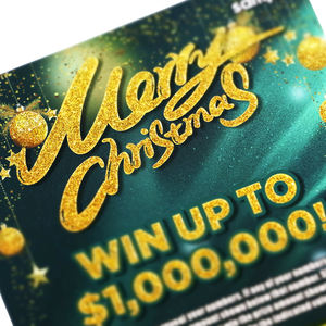 Échantillon personnalisé de carte de loterie conception libre effet d'estampage classique Mega Millions billet de loterie à gratter - Product Image 5