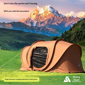 Tente de <span class=keywords><strong>camping</strong></span> double couche pour le Moyen-Orient, protection solaire, résistante au froid, quatre saisons, installation rapide, tissu durable, adaptée - Product Image 2