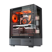 Boîtier PC ATX compact compatible avec carte mère EATX, avec radiateur supérieur de 280 mm et espace pour carte graphique de 320 mm, panneau frontal USB 3.0, châssis d'ordinateur