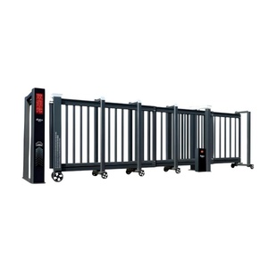 Puerta Corredera Industrial Motorizada de Estilo Moderno Personalizada, Puerta Corredera Seccional Automática para Escuela con Patrón de Apertura Telescópica - Product Image 1