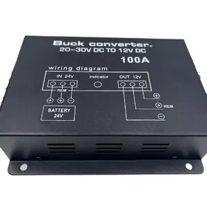 Dc 24 וולט כדי 12 וולט צעד למטה Dc/dc רכב כוח ממיר 24 v כדי 12 v 100a מתח מפחית רגולטור