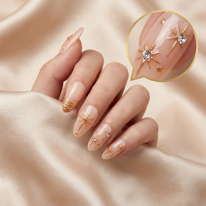 Venta al por Mayor de 30 <span class=keywords><strong>Uñas</strong></span> <span class=keywords><strong>Postizas</strong></span> de Gel Suave 3D Color <span class=keywords><strong>Rosa</strong></span> <span class=keywords><strong>Claro</strong></span> y Oro <span class=keywords><strong>Rosa</strong></span>, Diseño Personalizado, Marca Privada OEM - Product Image 1