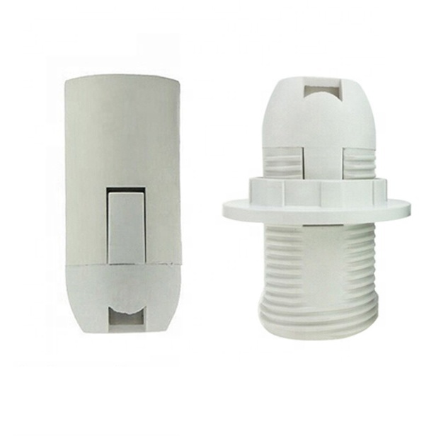 250V Black White Pendant Socket with