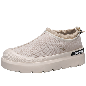 Chaussons de chambre en coton pour femmes et hommes, antidérapants, dessus en toile, semelle en caoutchouc antidérapante - Product Image 6